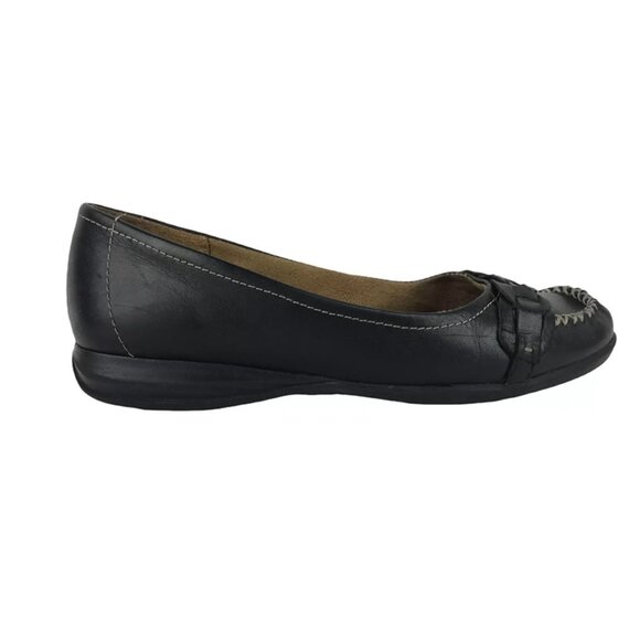 Natural Soul By Naturalizer Womens Kassandra Black Slip On Loafer Shoes Size 6 M - Picture 1 of 9
